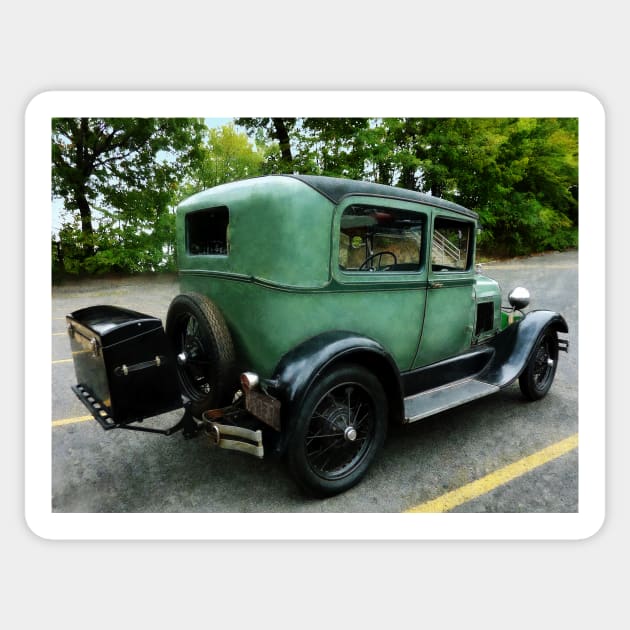 Cars - Green Model A Sticker by SusanSavad